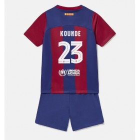 Barcelona Jules Kounde #23 Heimtrikot 2023-24 Kurzarm (+ kurze hosen)